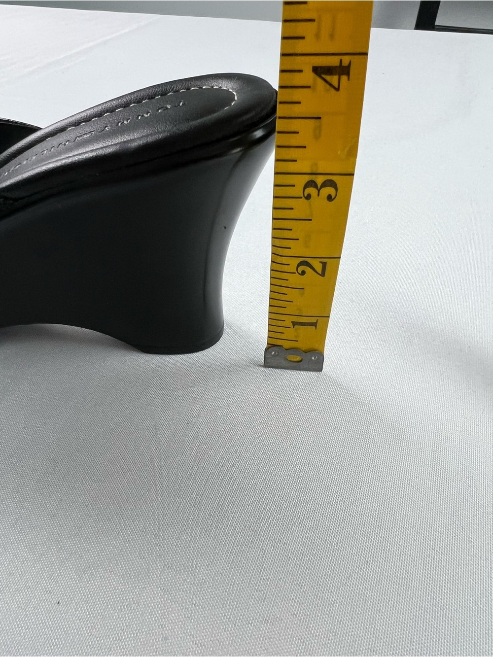 Tommy Hilfiger Kerry Black Sandal Wedge Size 6 - Picture 11 of 11